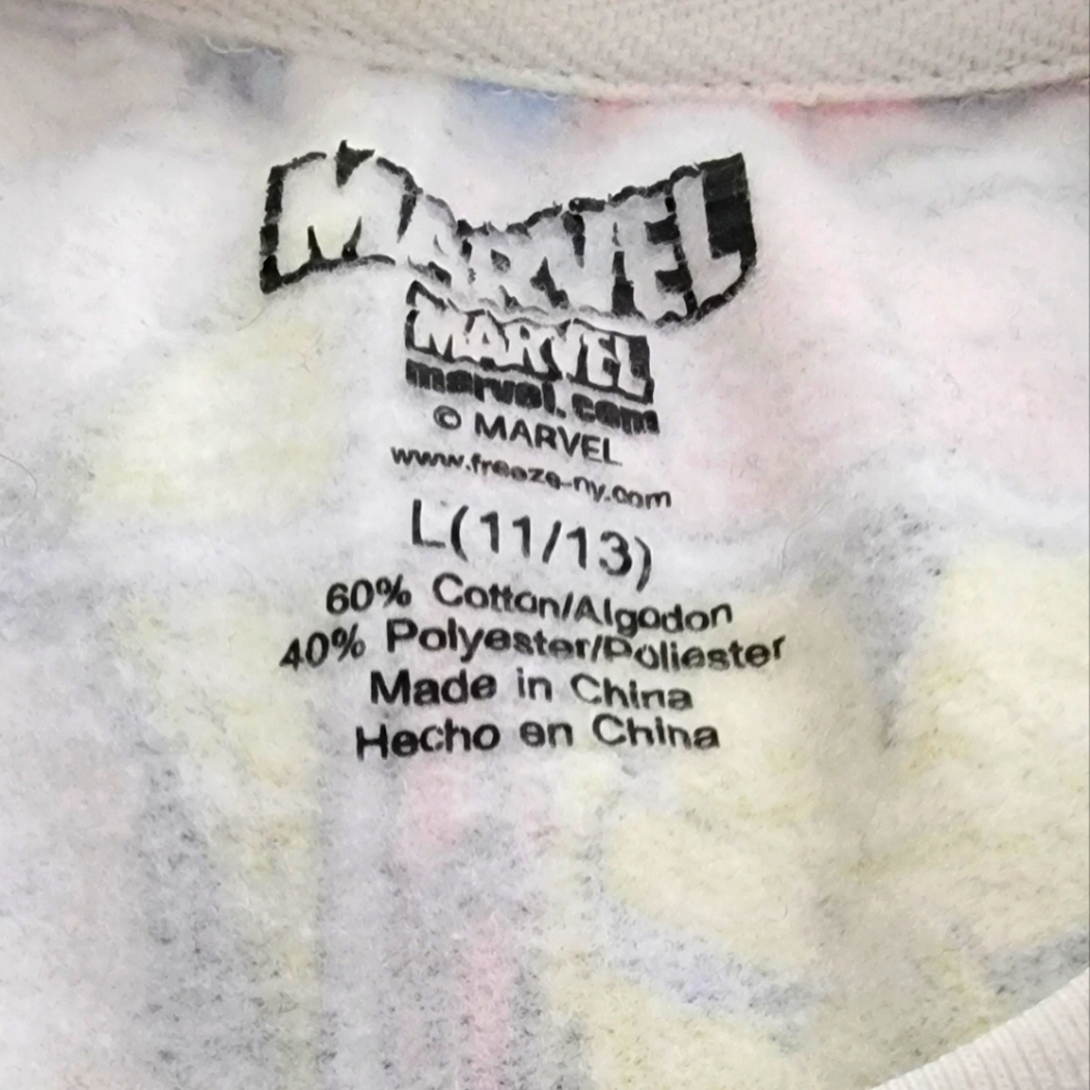 Marvel Colorful Character Collage Sweatshirt Size Large - Picture 3 of 3